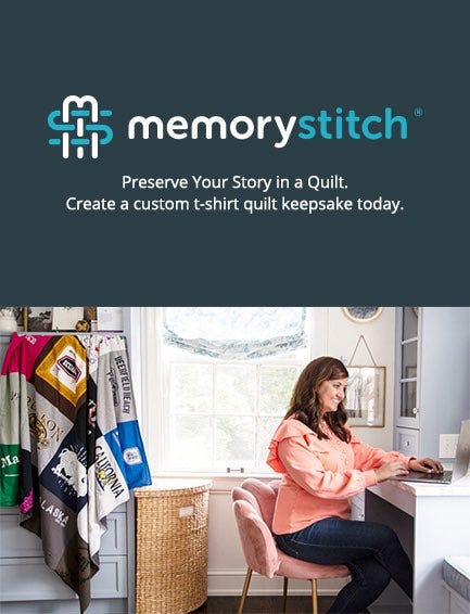 MemoryStitch &ndash; Preserve Your Story in a Quilt. Create a custom t-shirt quilt keepsake today. 