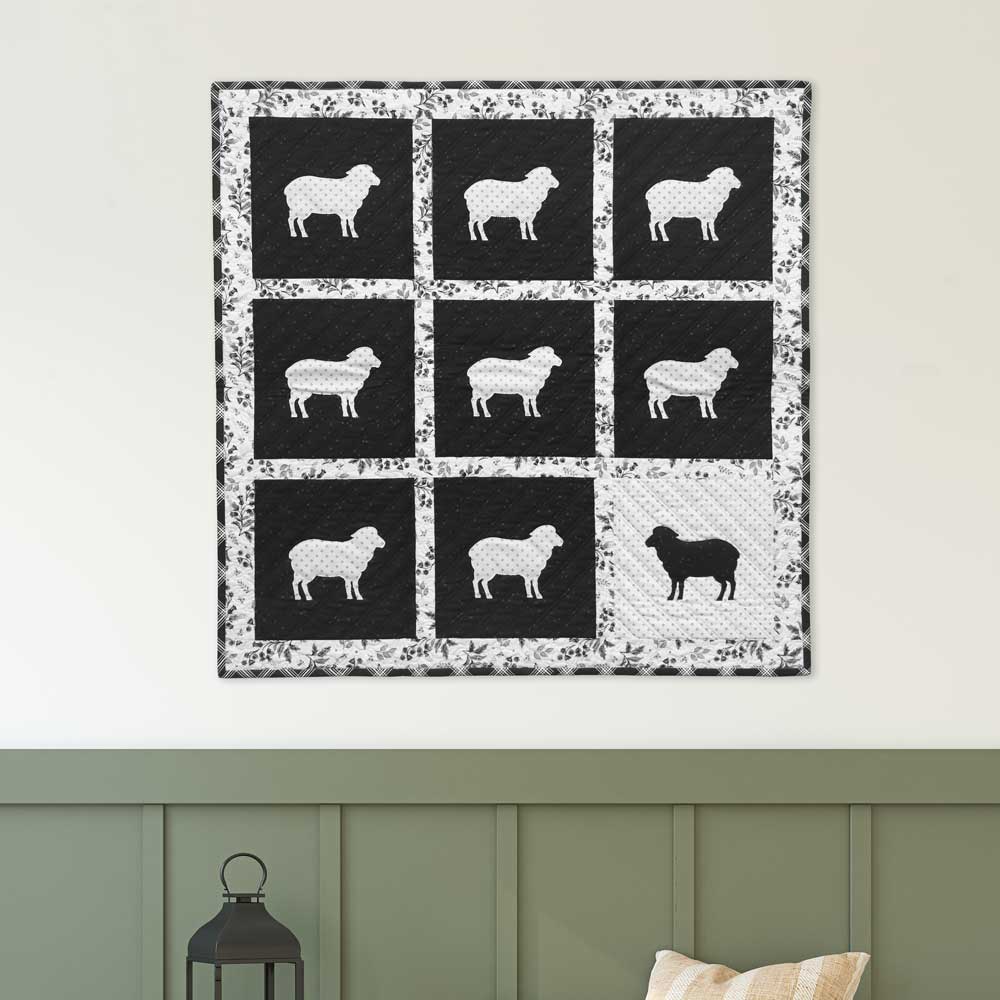 GO! Bah Bah Quilt Sheep Wall Hanging Pattern
