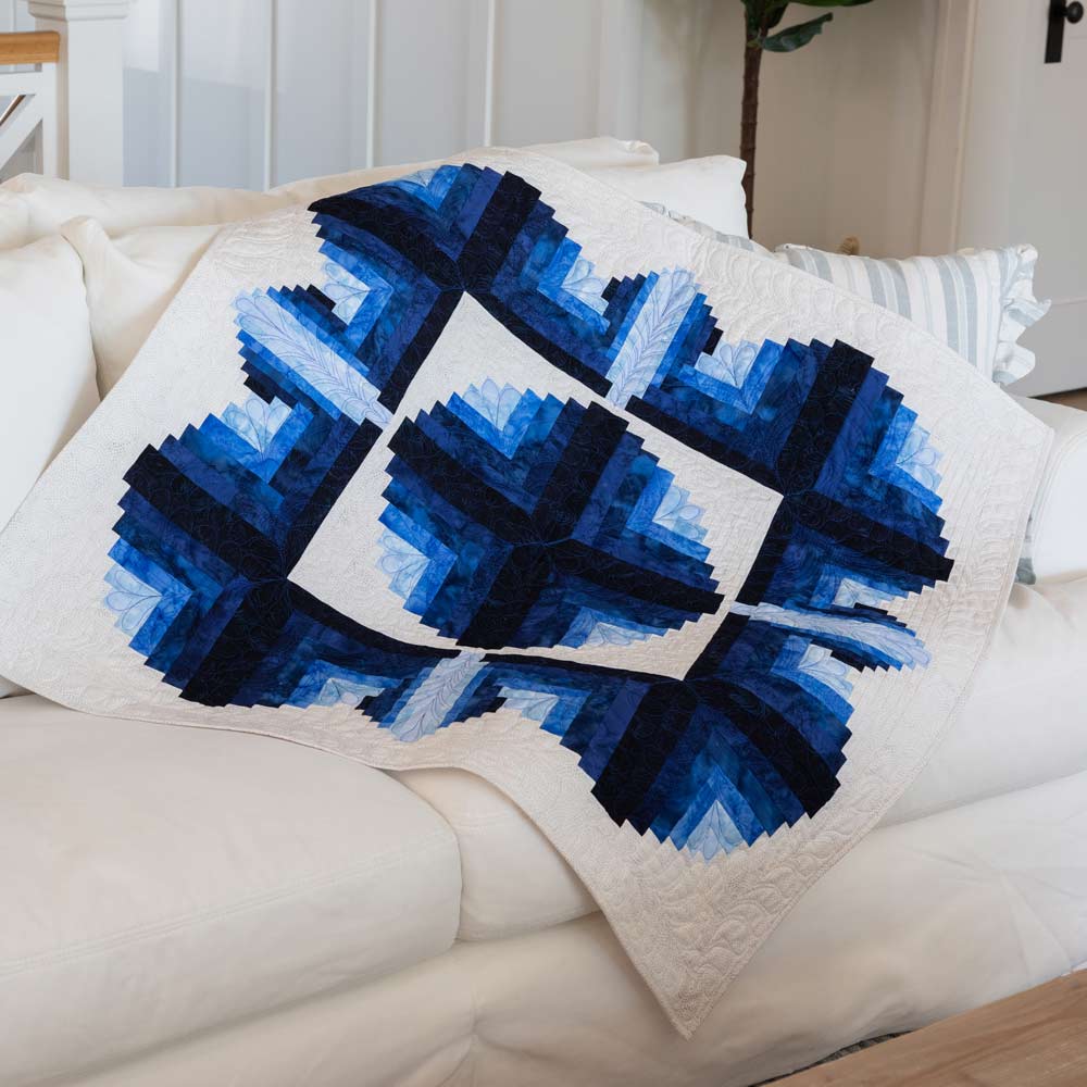 GO! Radiant Cabins Throw Quilt Pattern