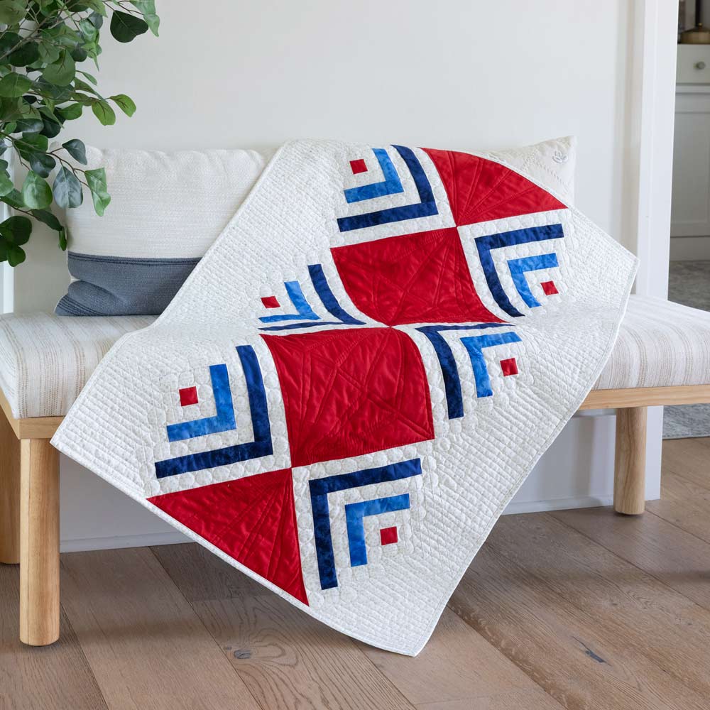 GO! Modern Cabin Throw Quilt Pattern